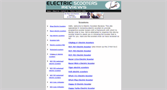 Desktop Screenshot of electric-scooters-reviews.com