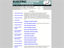 Tablet Screenshot of electric-scooters-reviews.com